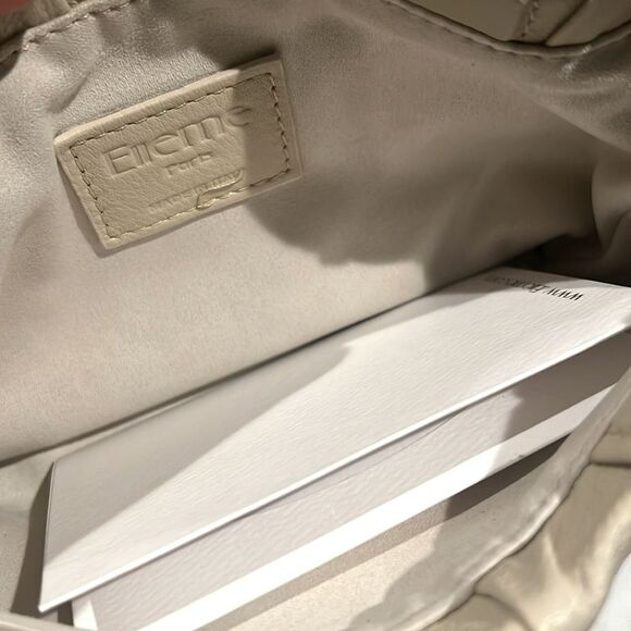 NWT Elleme Mini Vague Pleated Leather Crossbody, New w/Tag, $480 Made in Italy - Picture 5 of 7